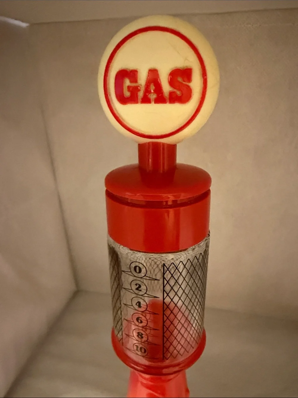 Avon Wild Country Gas Pump After Shave Bottle - Red and Cream